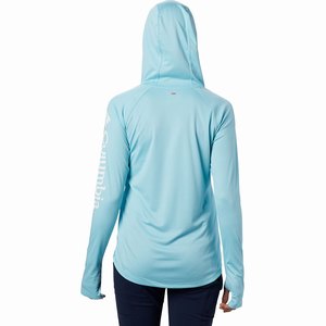 Columbia PFG Tidal Tee™ Hoodie Dam Blå/Vita (QMRLA9178)